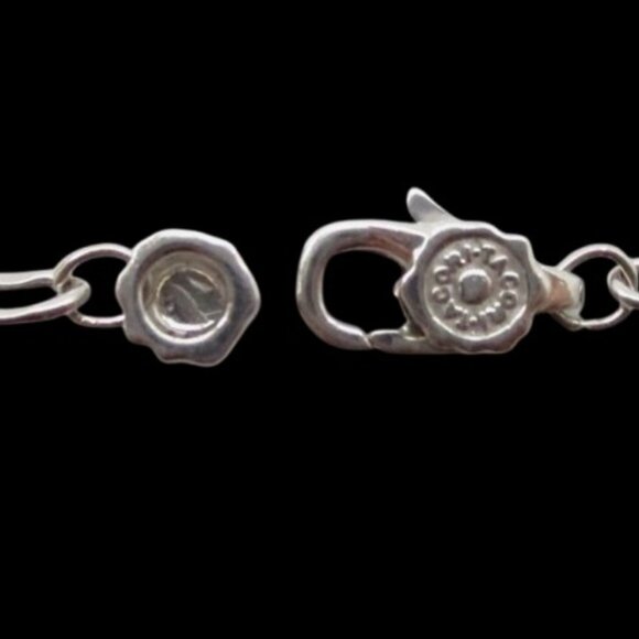 Tacori Sterling Silver & 18K Gold Black Lightening Onyx Station Necklace - LNC - Picture 7 of 8